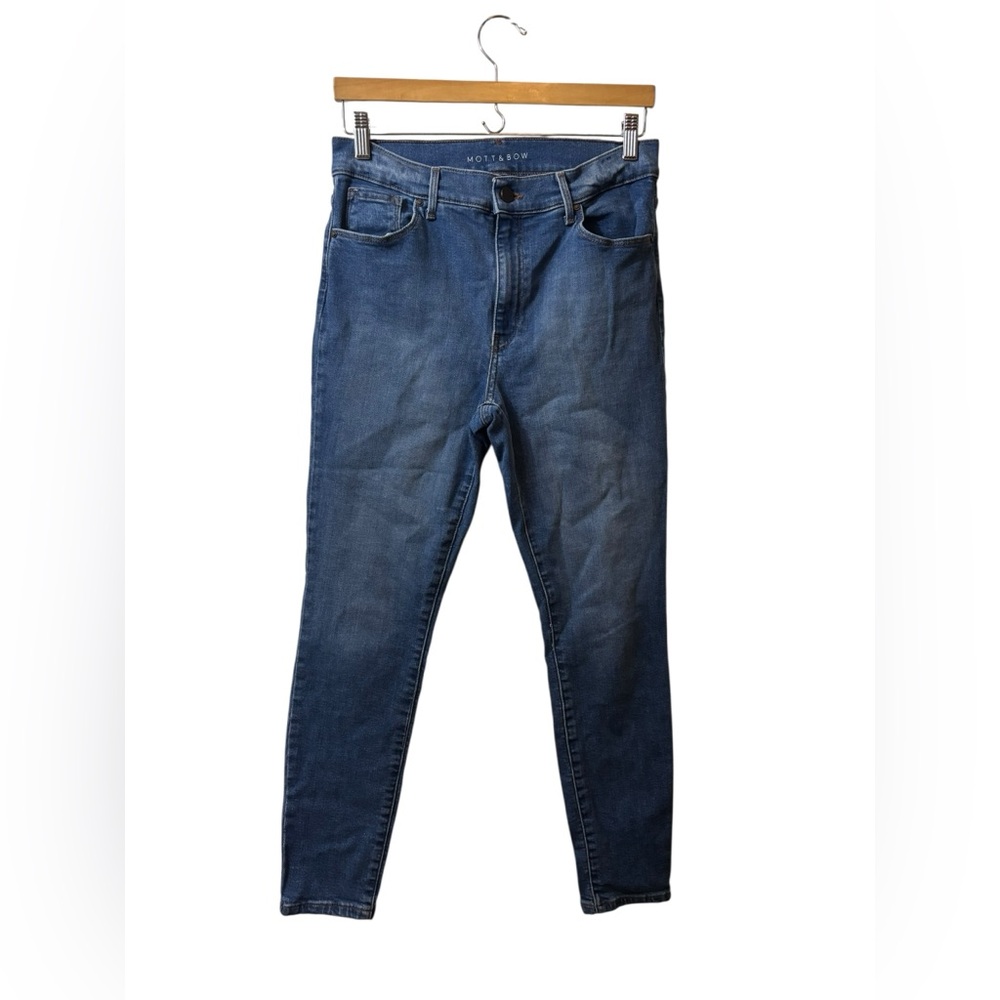 Mott & Bow | denim blue jeans 29X28 29 X 28 high rise skinny